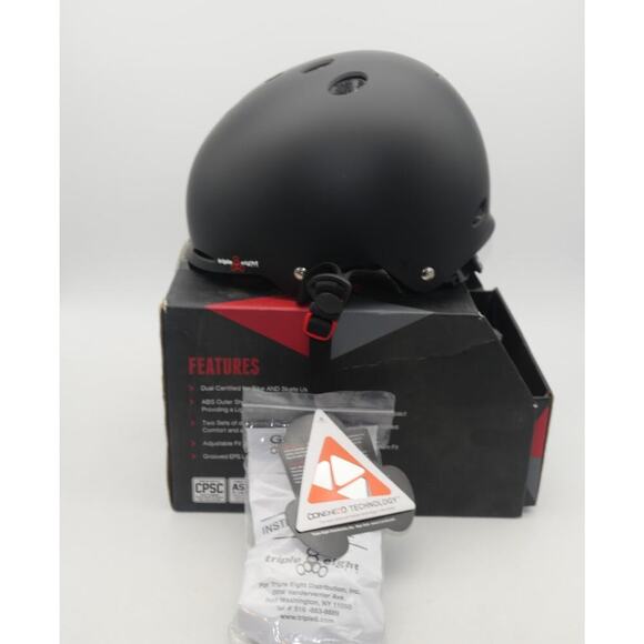 NEW Triple Eight Gotham Dual Certified MIPS Skateboard & Bike Helmet XS/S BLACK - Picture 1 of 12